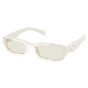 Prada PR B06S 26A40I Dust Plastic Rectangle Sunglasses Grey Lens